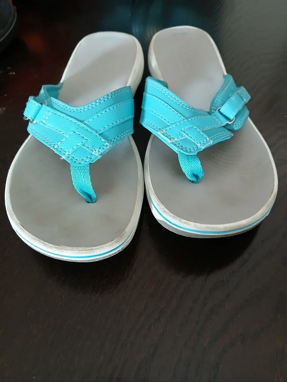 Clark's Breeze Sea Cloudsteppers Aqua Size 7 Slip On